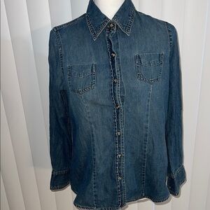 Motherhood maternity Denim Button-Up Shirt